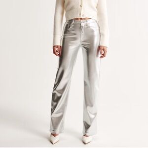 Abercrombie & Fitch 90’ straight ultra high rise pants; size 29/8; new